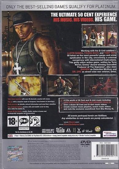 50 Cent Bulletproof - PS2 - Platinum (Genbrug)